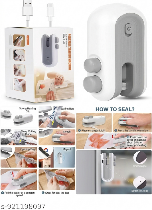 Portable Vacuum Sealer Machine – Keep Food Fresh 5X Longer