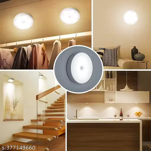 Automatic Motion Sensor Night Light – Rechargeable  – Wireless LED Lamp (Auto On/Off)