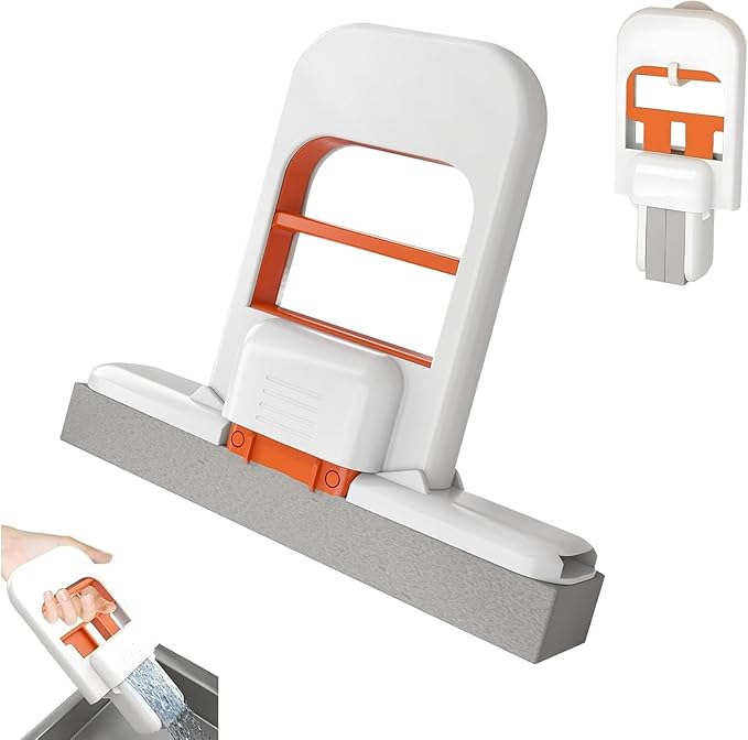Portable Self-Squeeze Mini Mop | Hand Wash Free Cleaning Mop