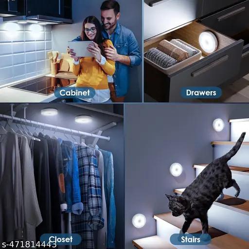 Automatic Motion Sensor Night Light – Rechargeable  – Wireless LED Lamp (Auto On/Off)