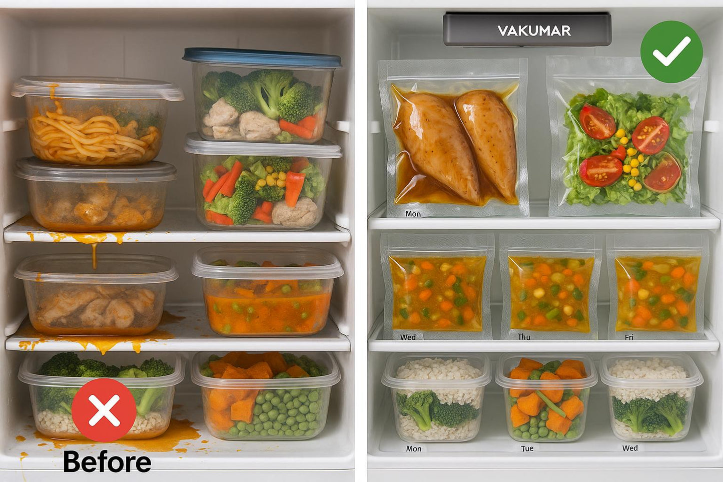 Portable Vacuum Sealer Machine – Keep Food Fresh 5X Longer