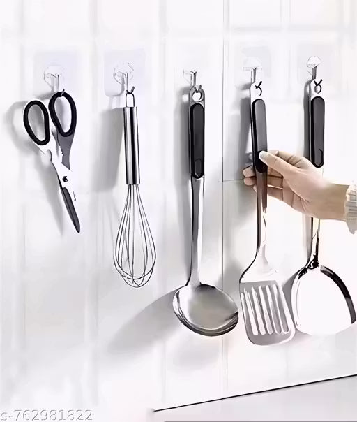 Strong Self Adhesive Wall Hooks for Kitchen & Bathroom